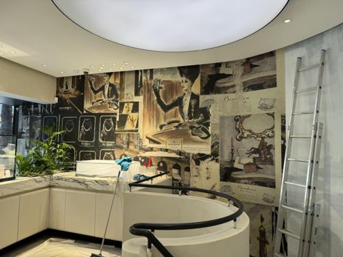 Boutique Boucheron — vue d'ensemble du magasin — Papier peint à Monaco