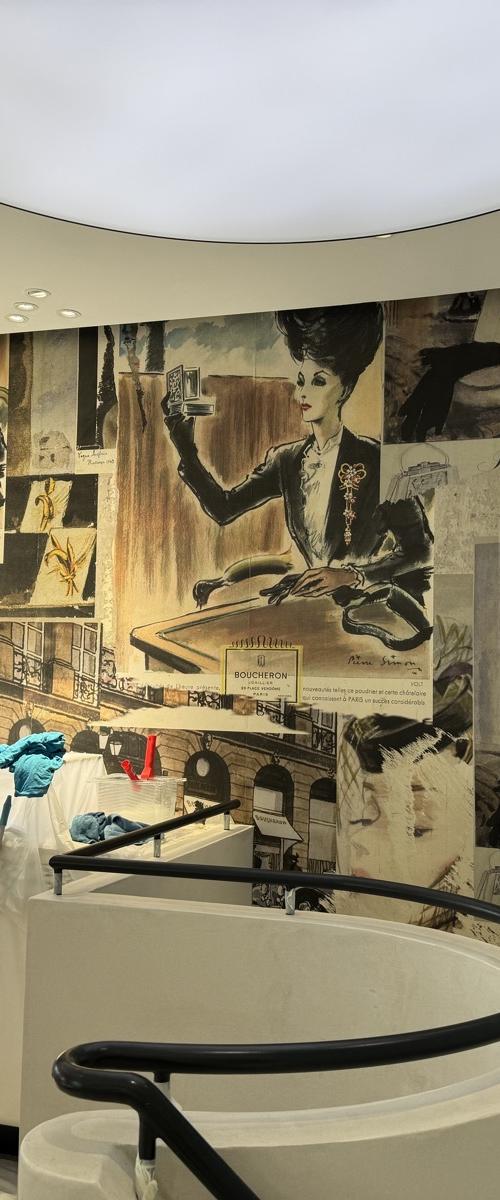 Boutique Boucheron — vue d'ensemble du magasin — Papier peint à Monaco